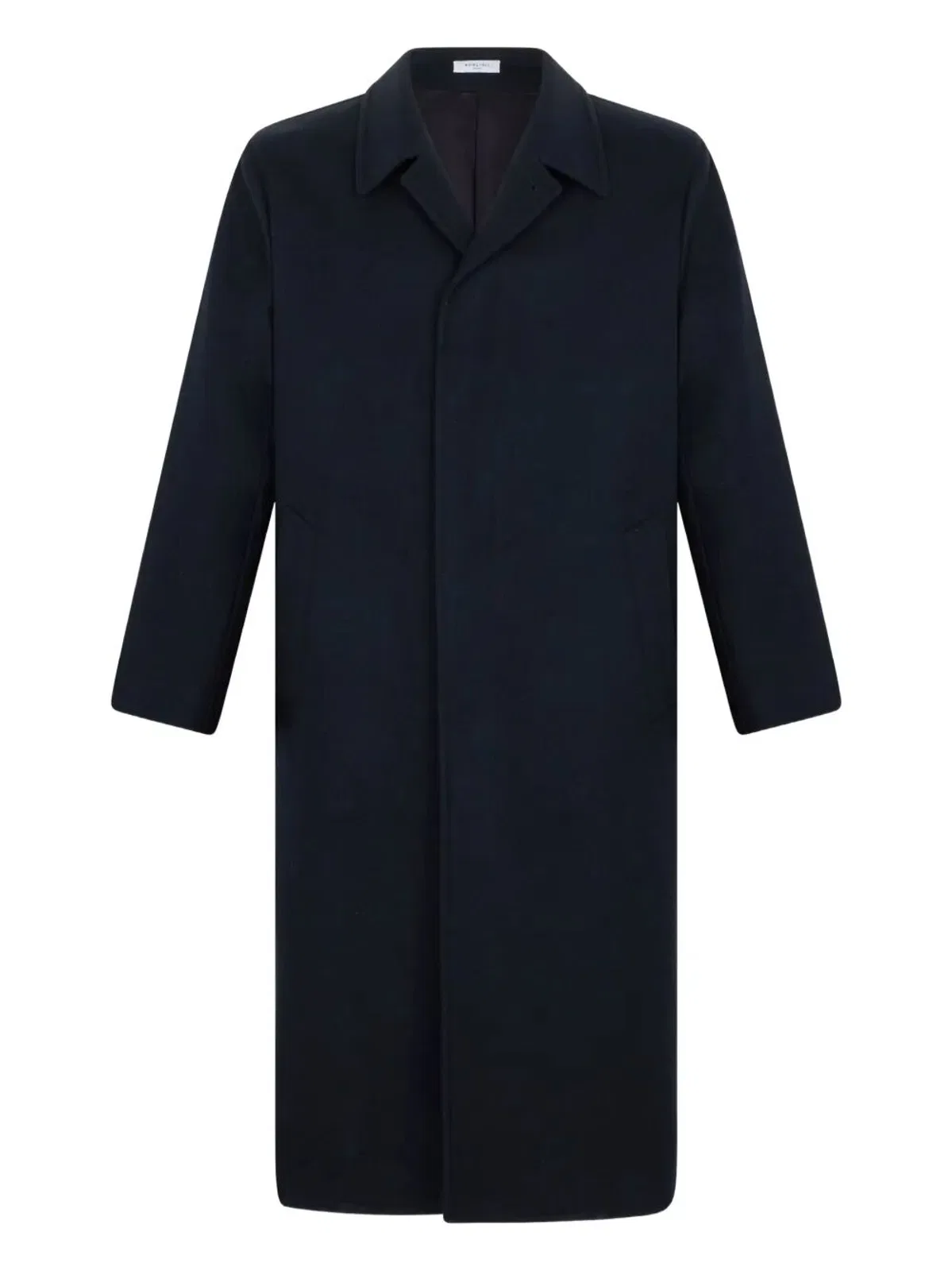 Blue Virgin Wool Polyamide Coat
