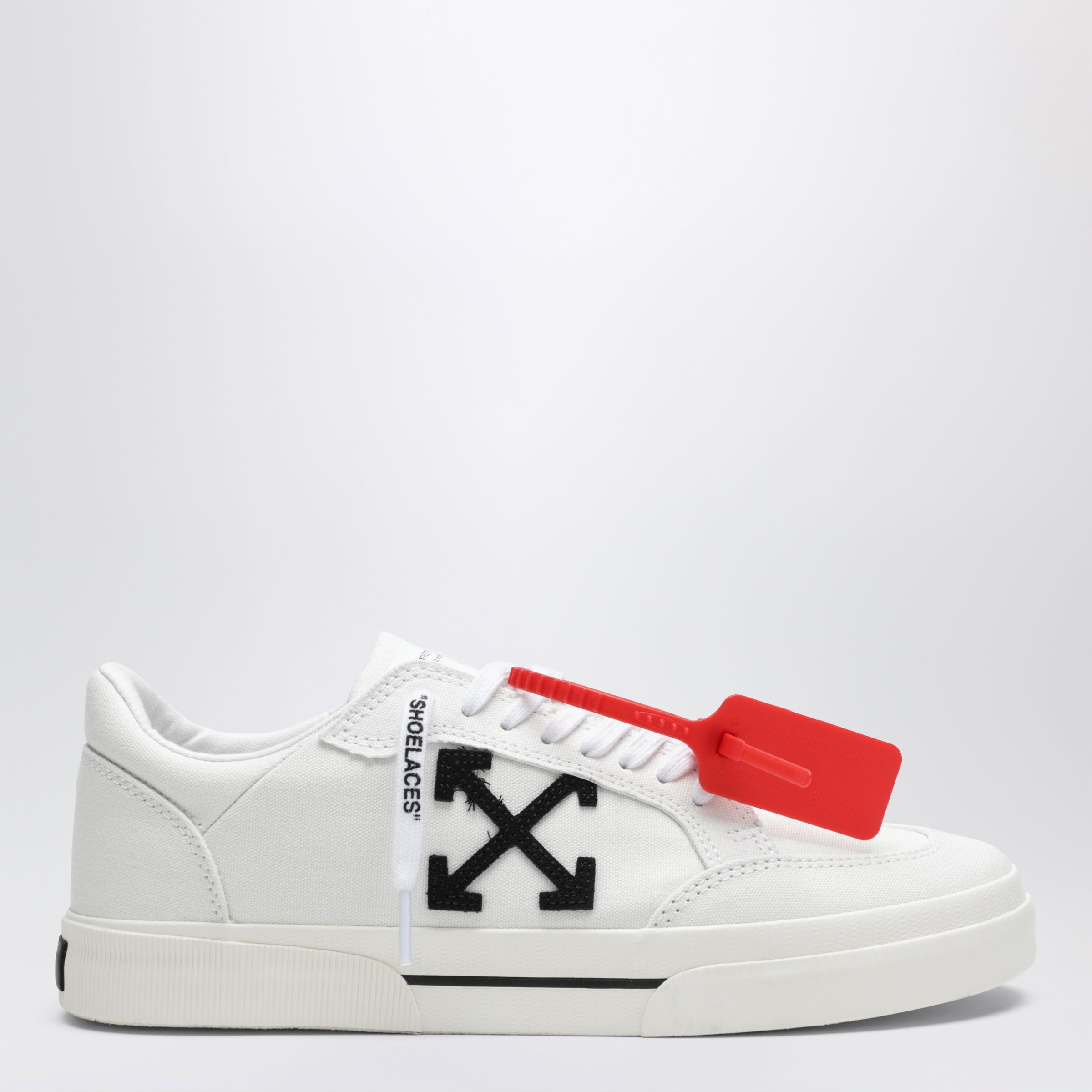 ™ White/Black Vulcanized Low Sneakers