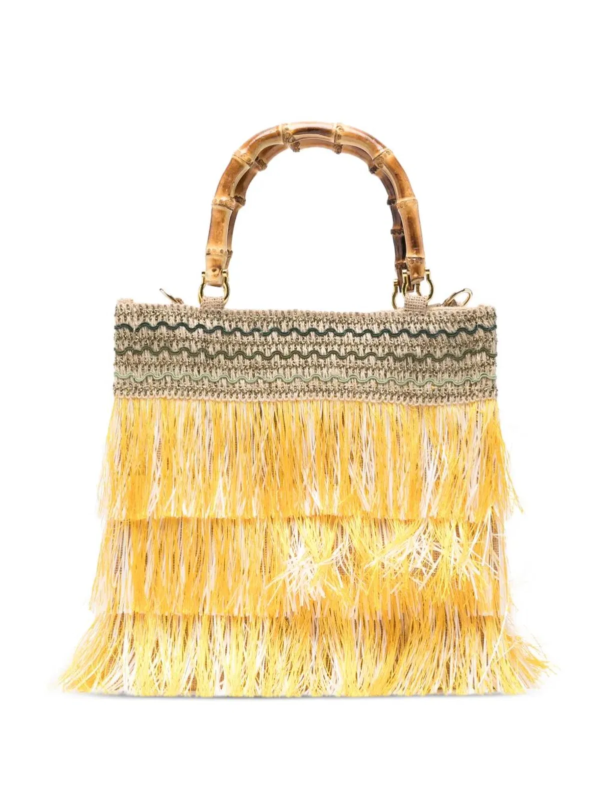 "Orchidea" Fringe Medium Bag