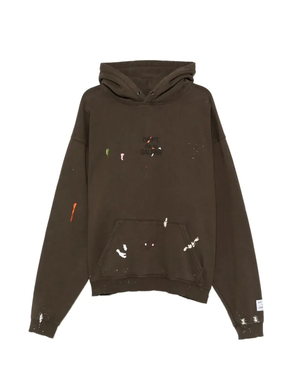 "French" Logo Painted Hoodie