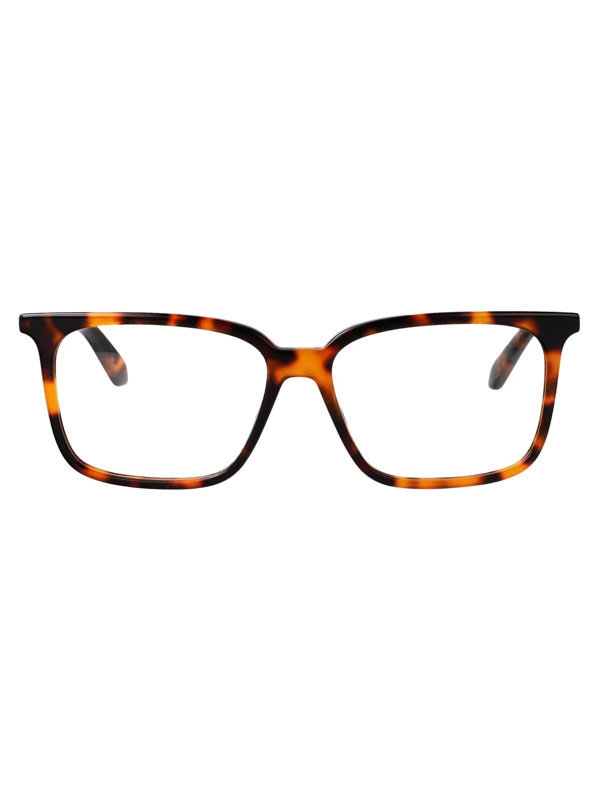 Off-white Shiny Dark Havana Acetate Glasses