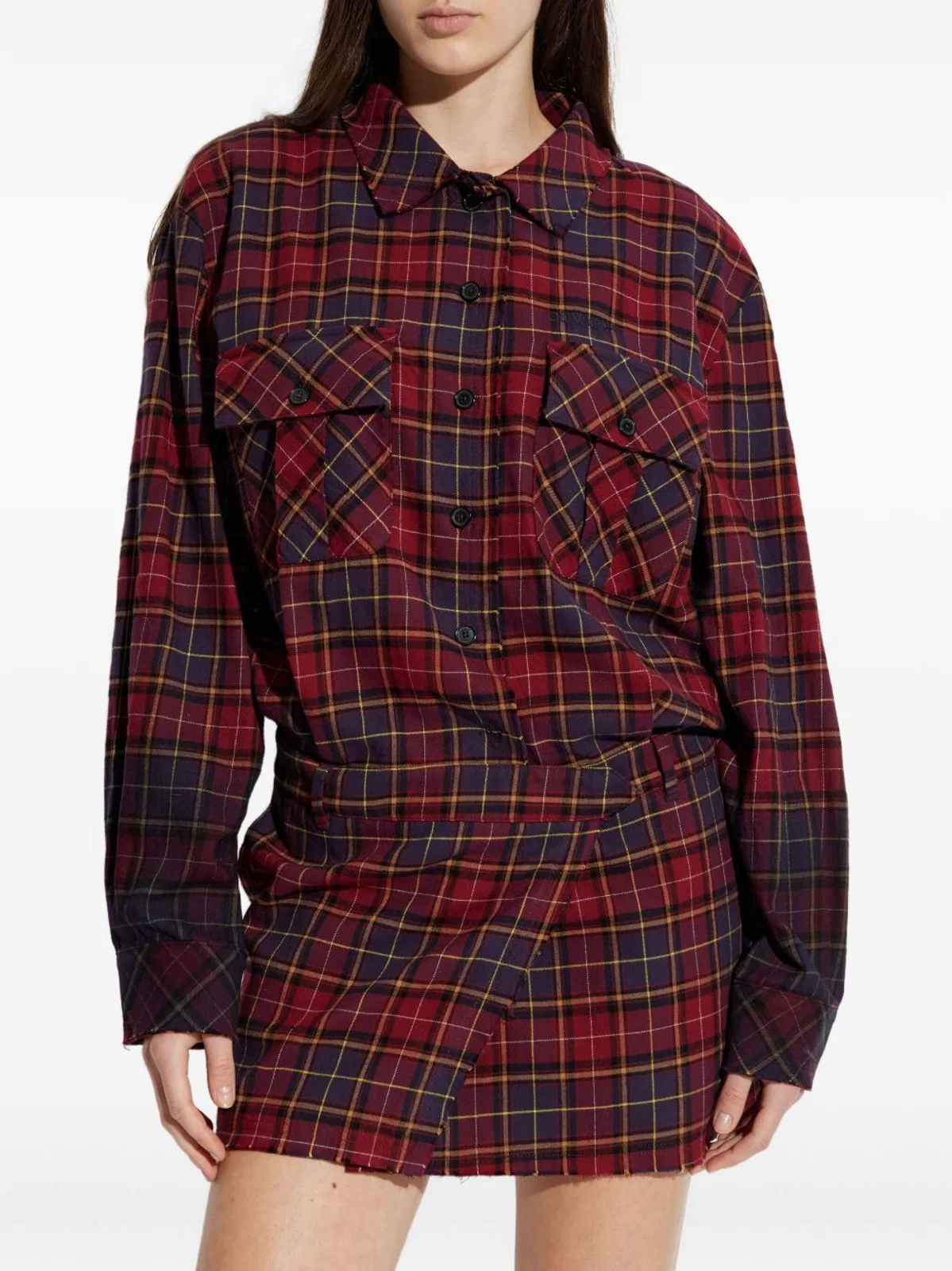 Off-white Patterned Cotton Sweater In White