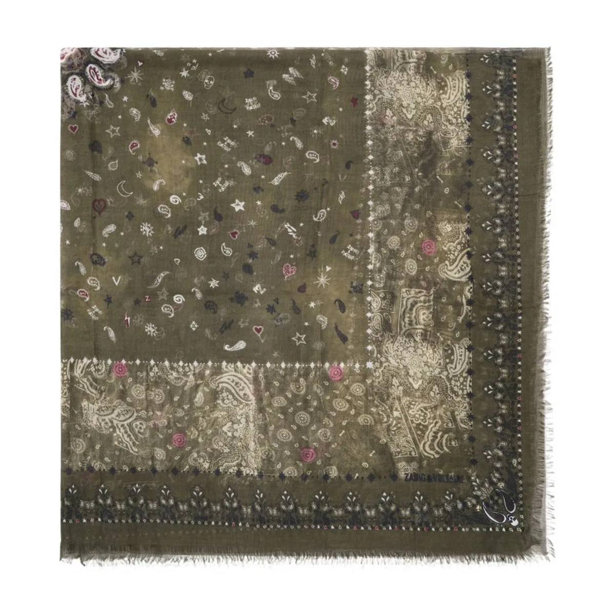 Zadig&Voltaire Kerry Vintage Scarf -  - Synthetic - Multicolor