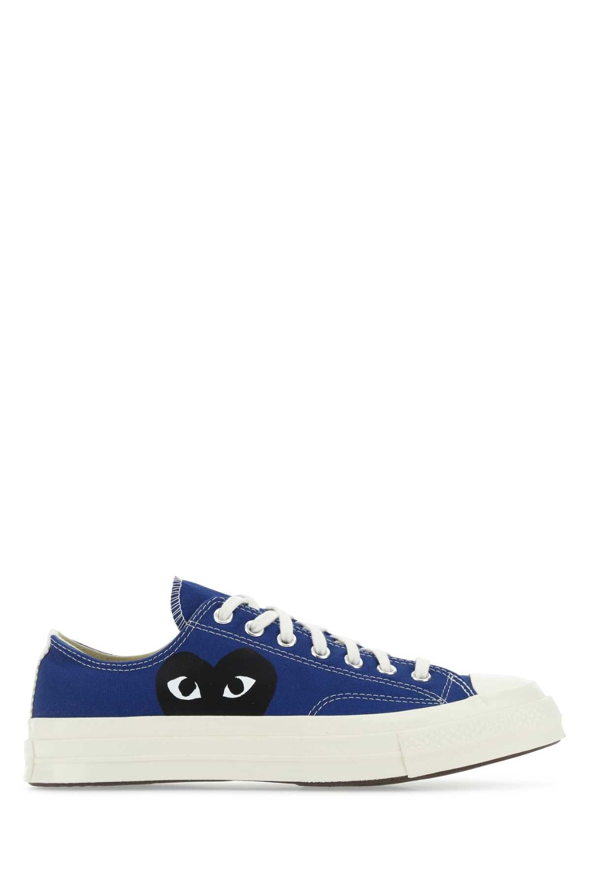 Blue Canvas Comme Des Garã§Ons X Converse Sneakers