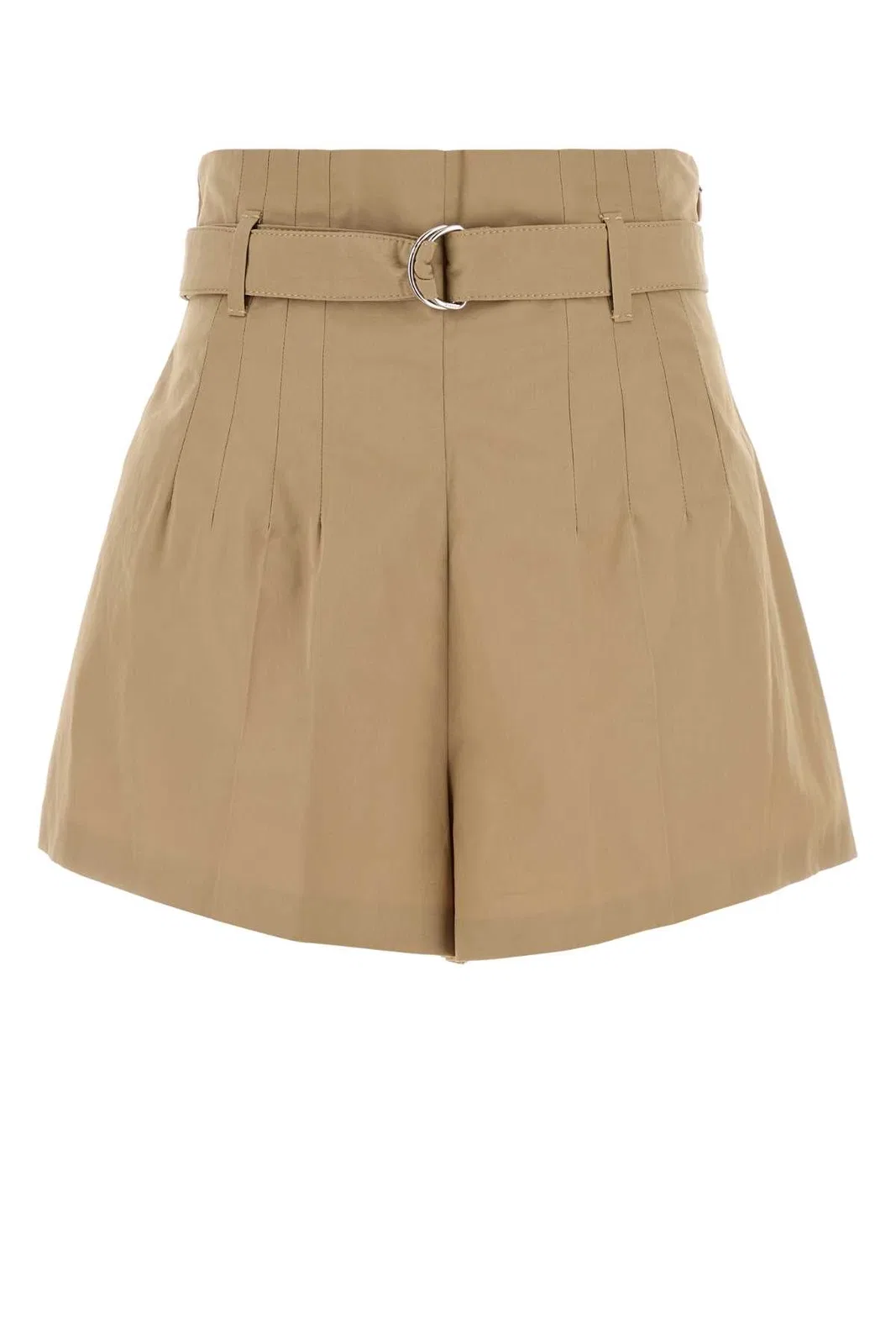Beige Poplin Shorts
