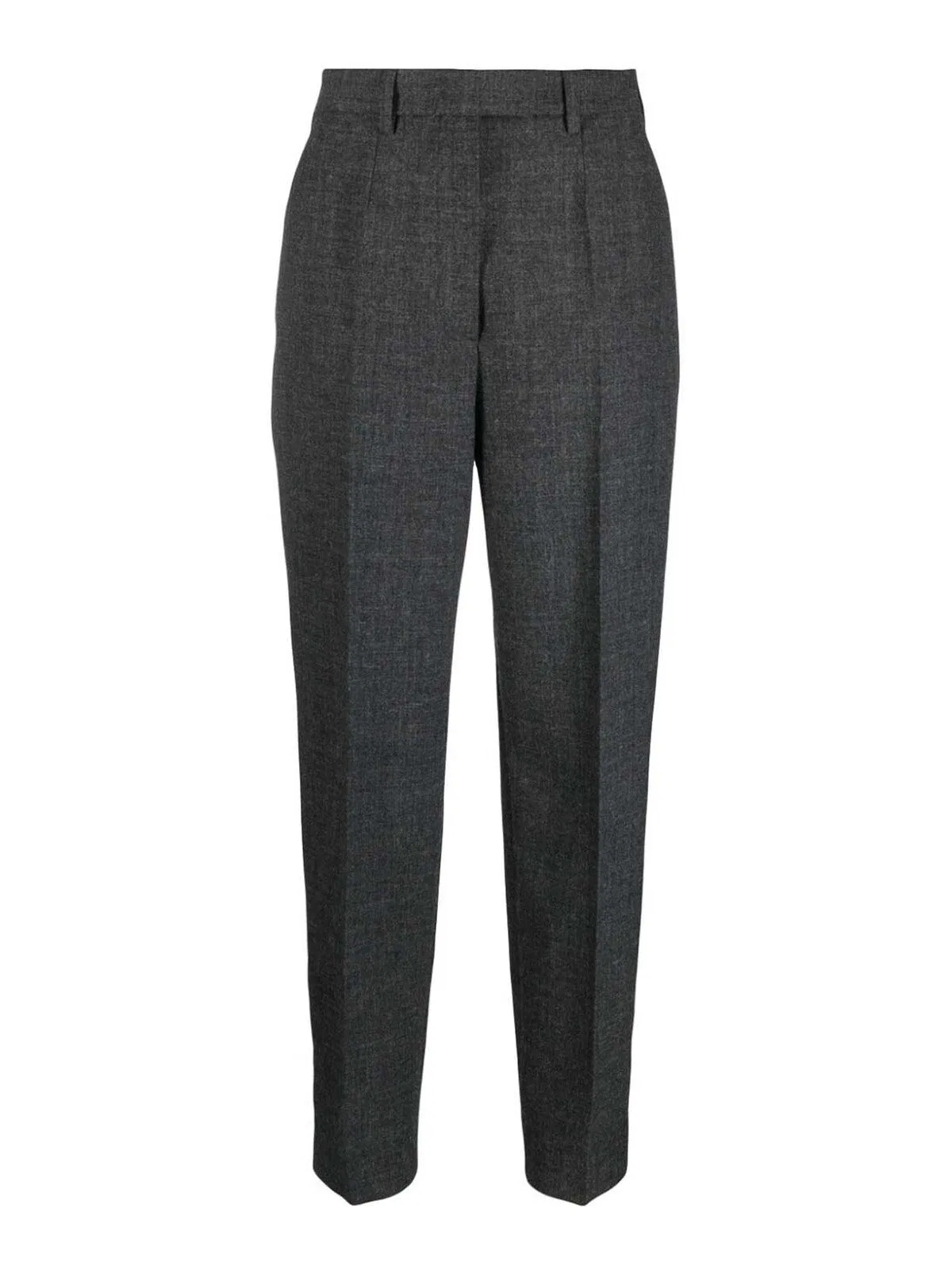 Prada Dark Grey Slim Fit Pant In Gray