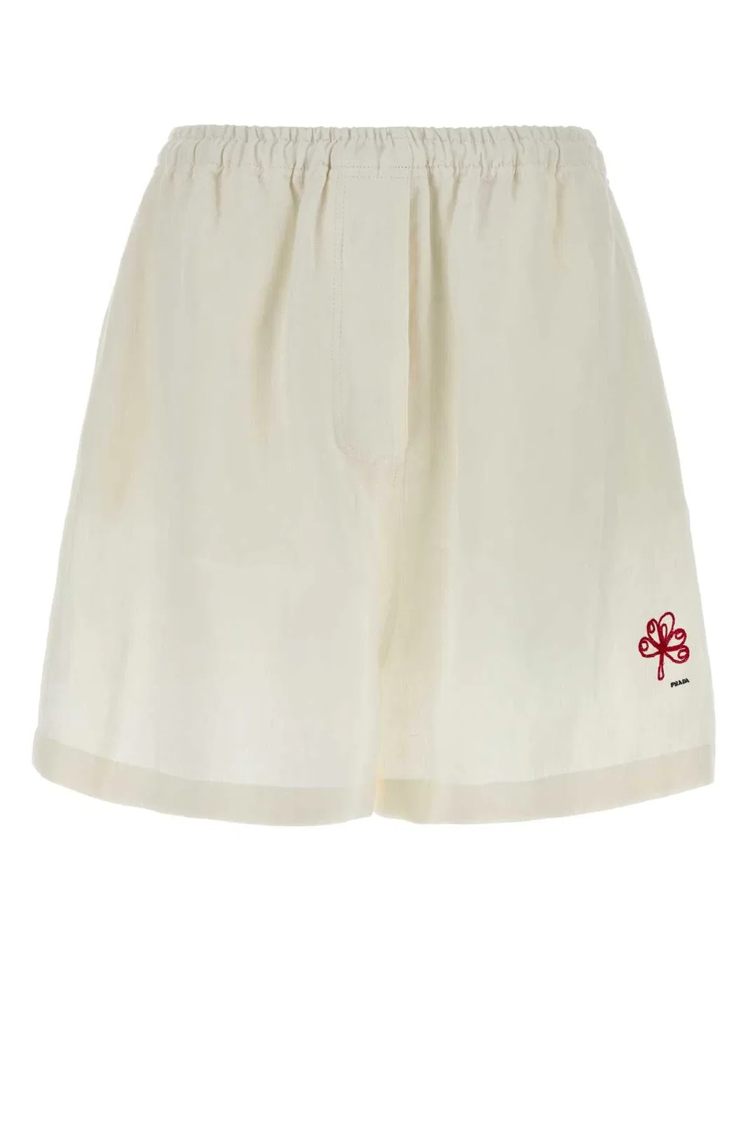 White Linen Shorts