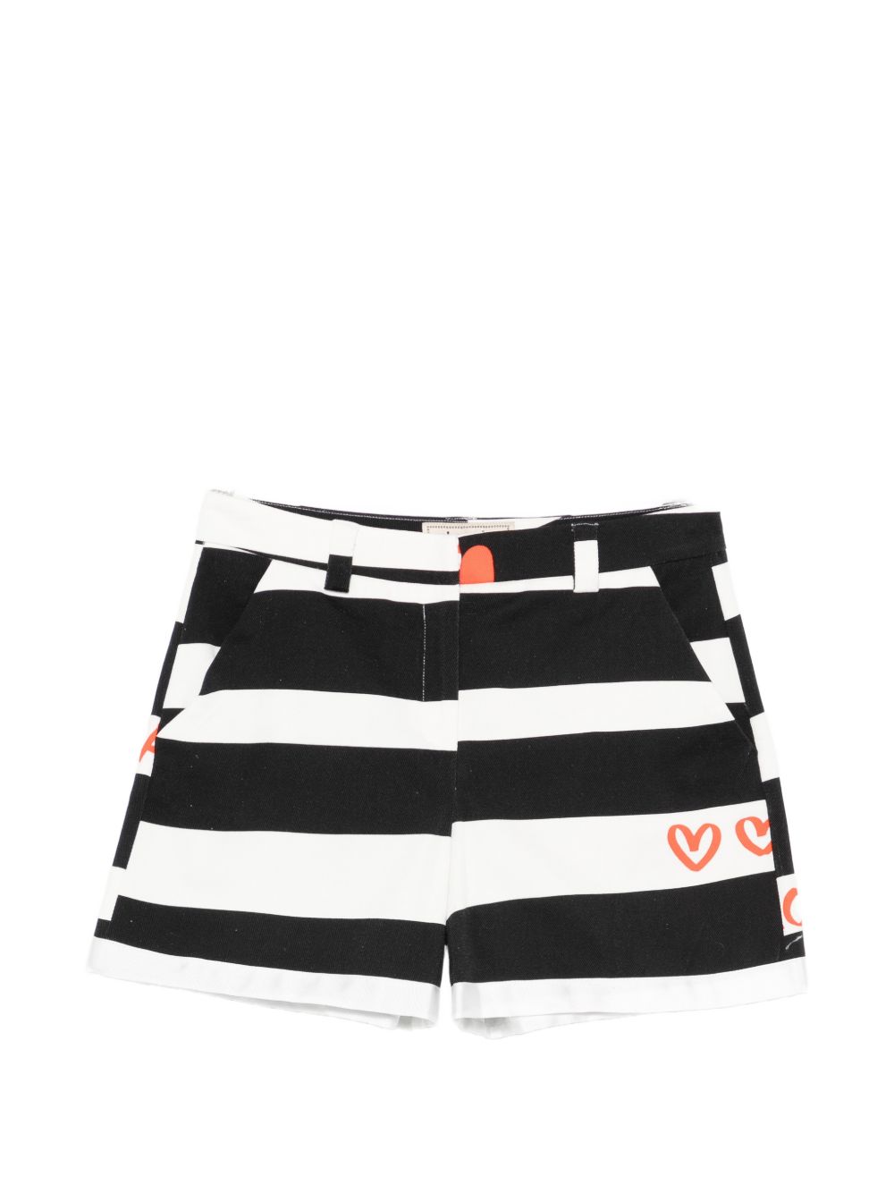 Striped Cotton Shorts