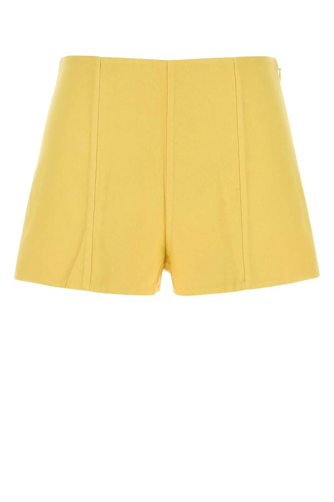Yellow Cotton Shorts
