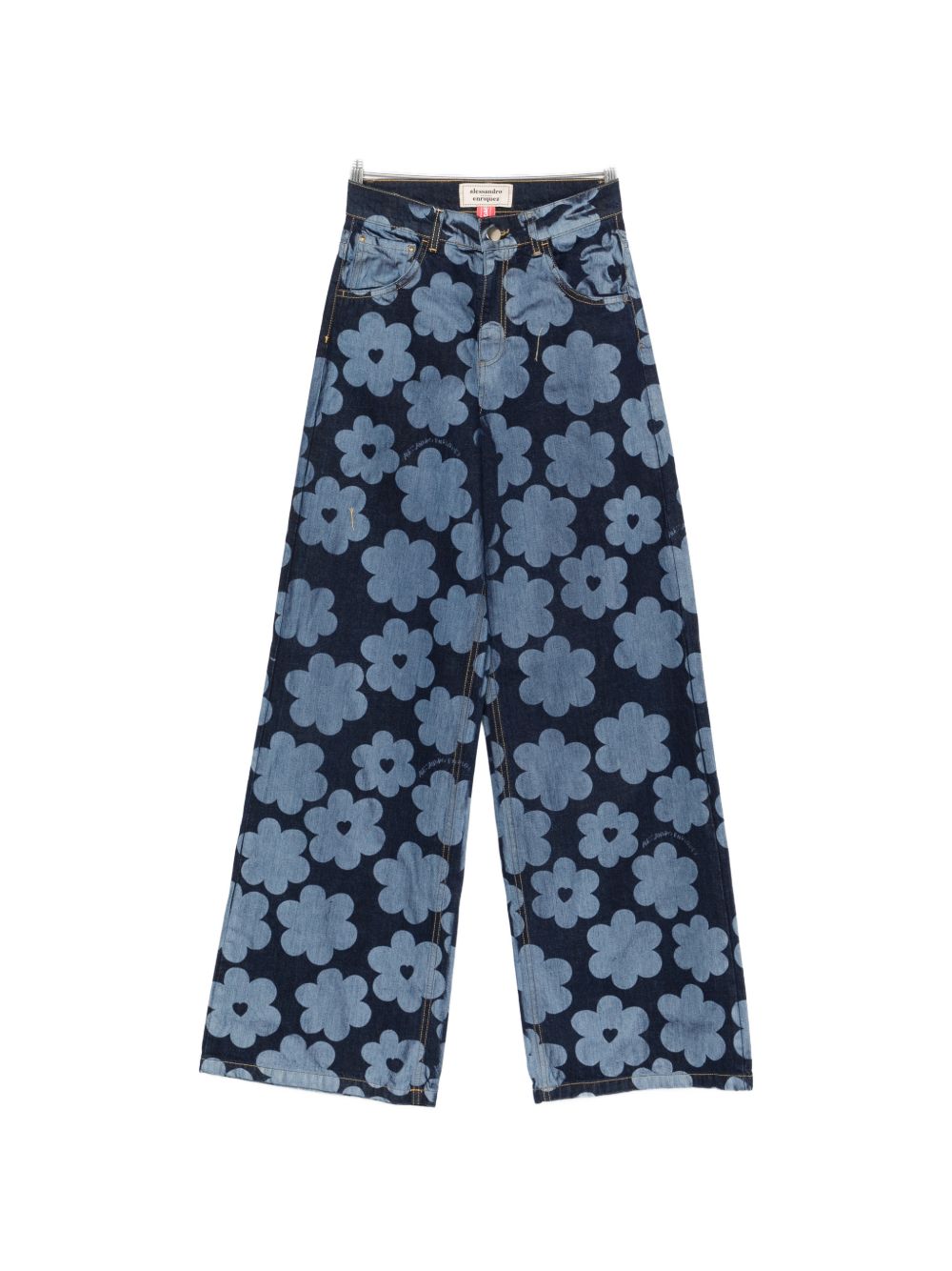Printed Denim Jeans