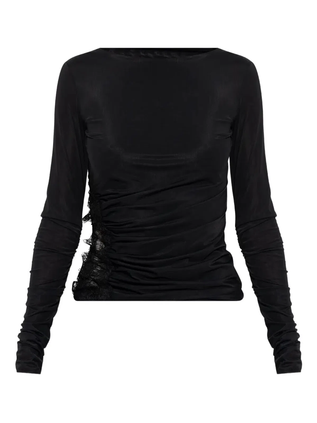 Jersey Top With Lace
