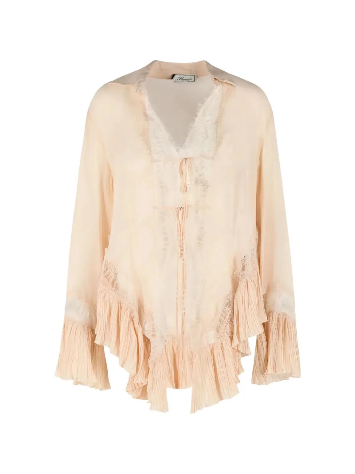 Georgette Top With Lace