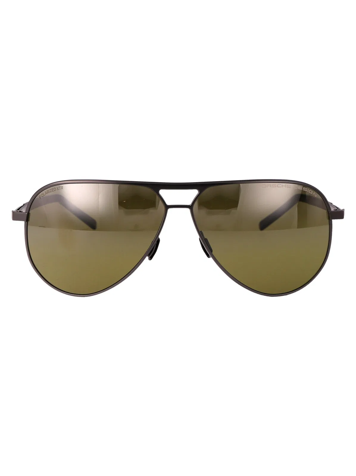 Grey Black Metal Sunglasses