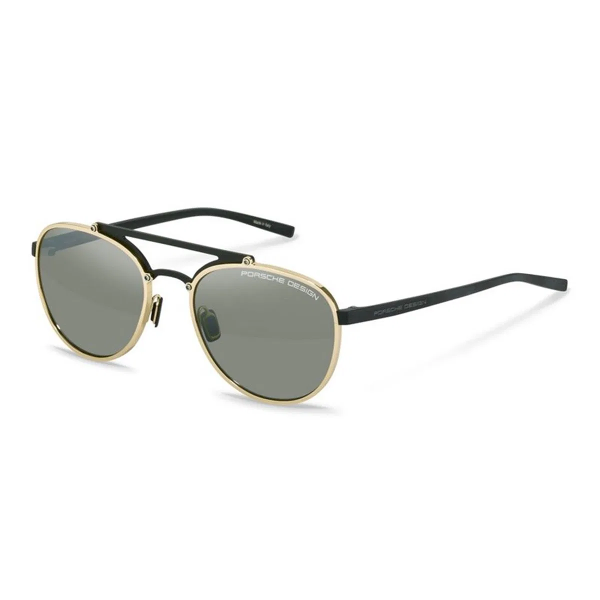 Gold Black Titanium Sunglasses