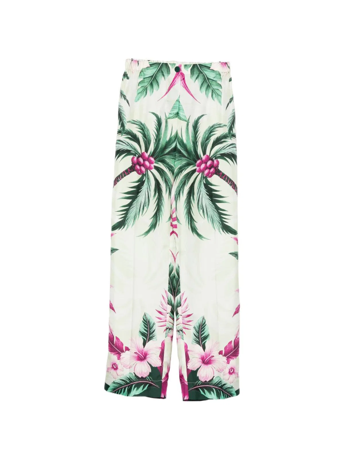 Printed Silk Trousers