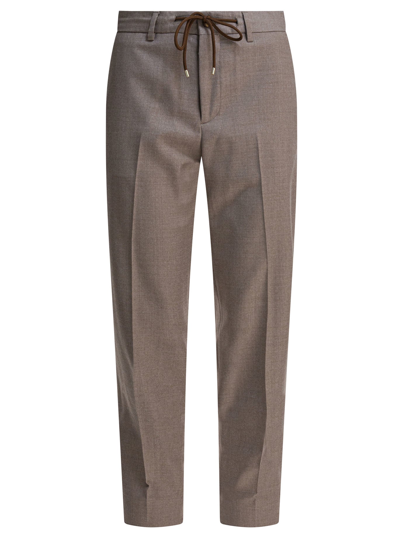 Beige Virgin Wool Trousers