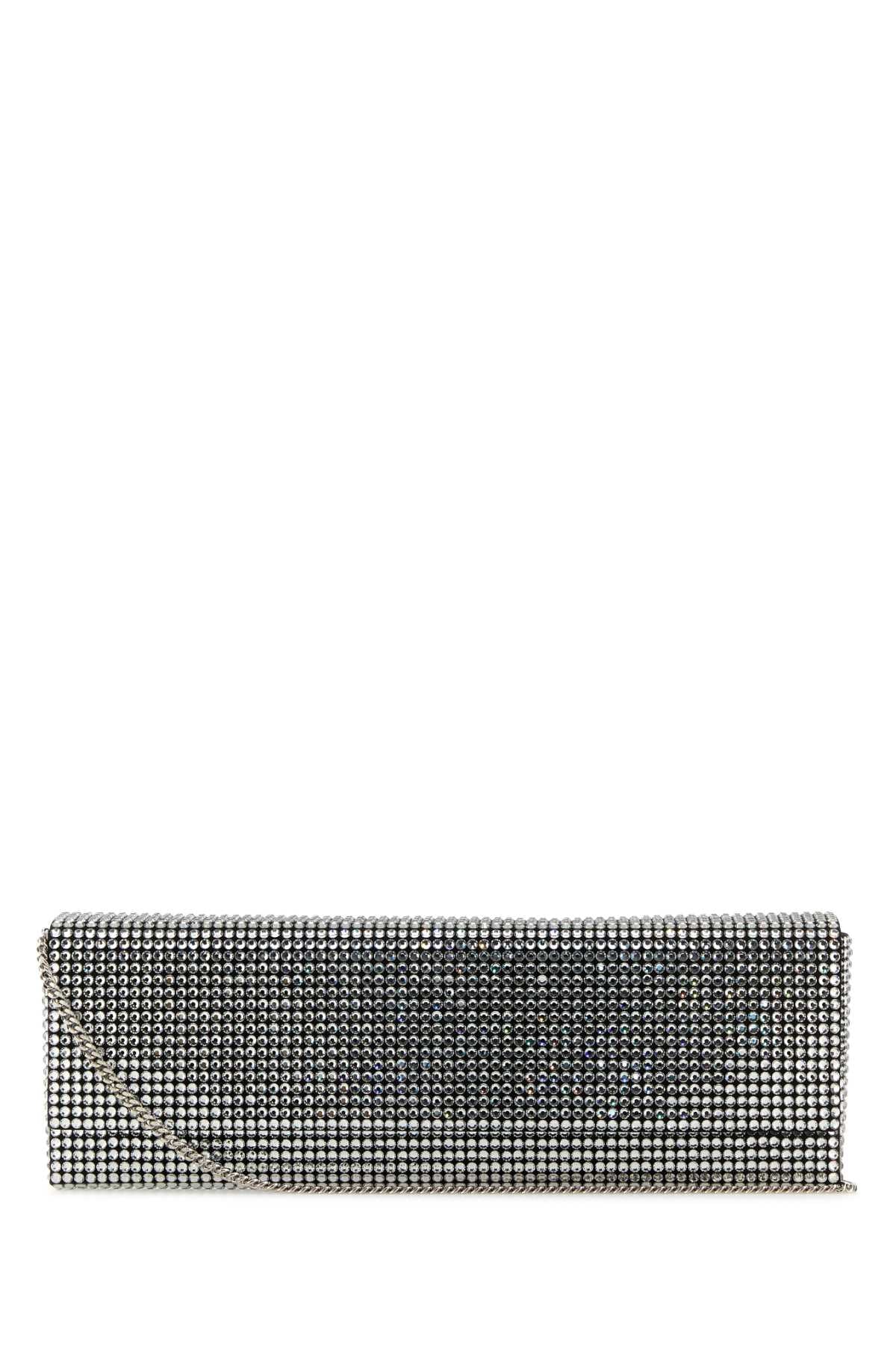 Embellished Satin Amini Paloma Clutch