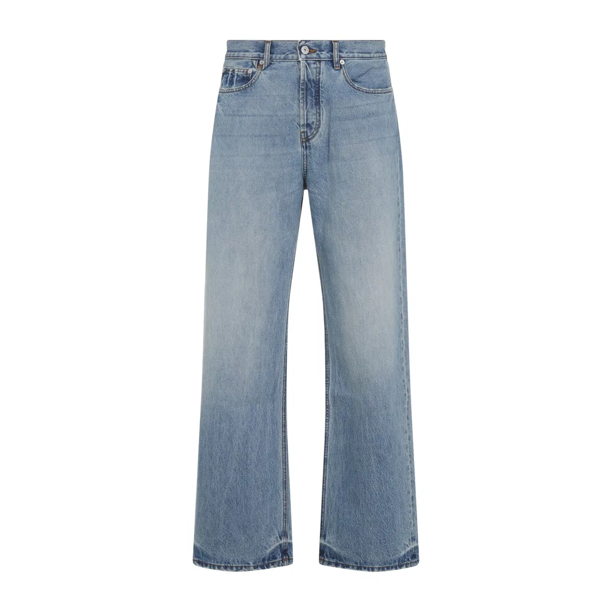 Straightleg Jeans In Blue Denîmes Denim