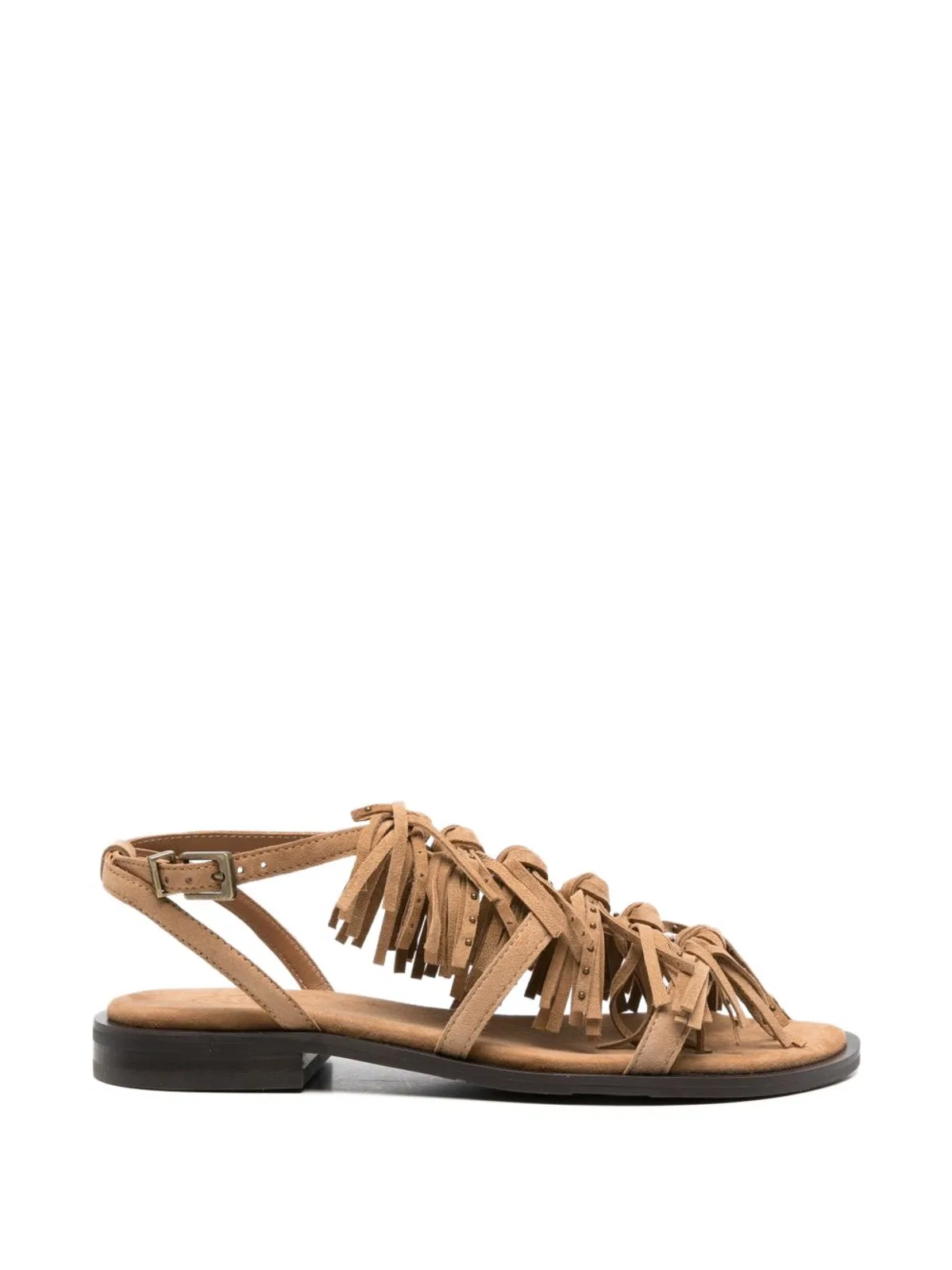 Beige Leather Sneakers