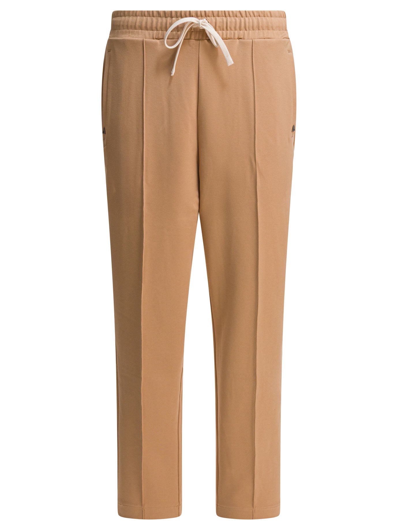 Brown Elastane Trousers