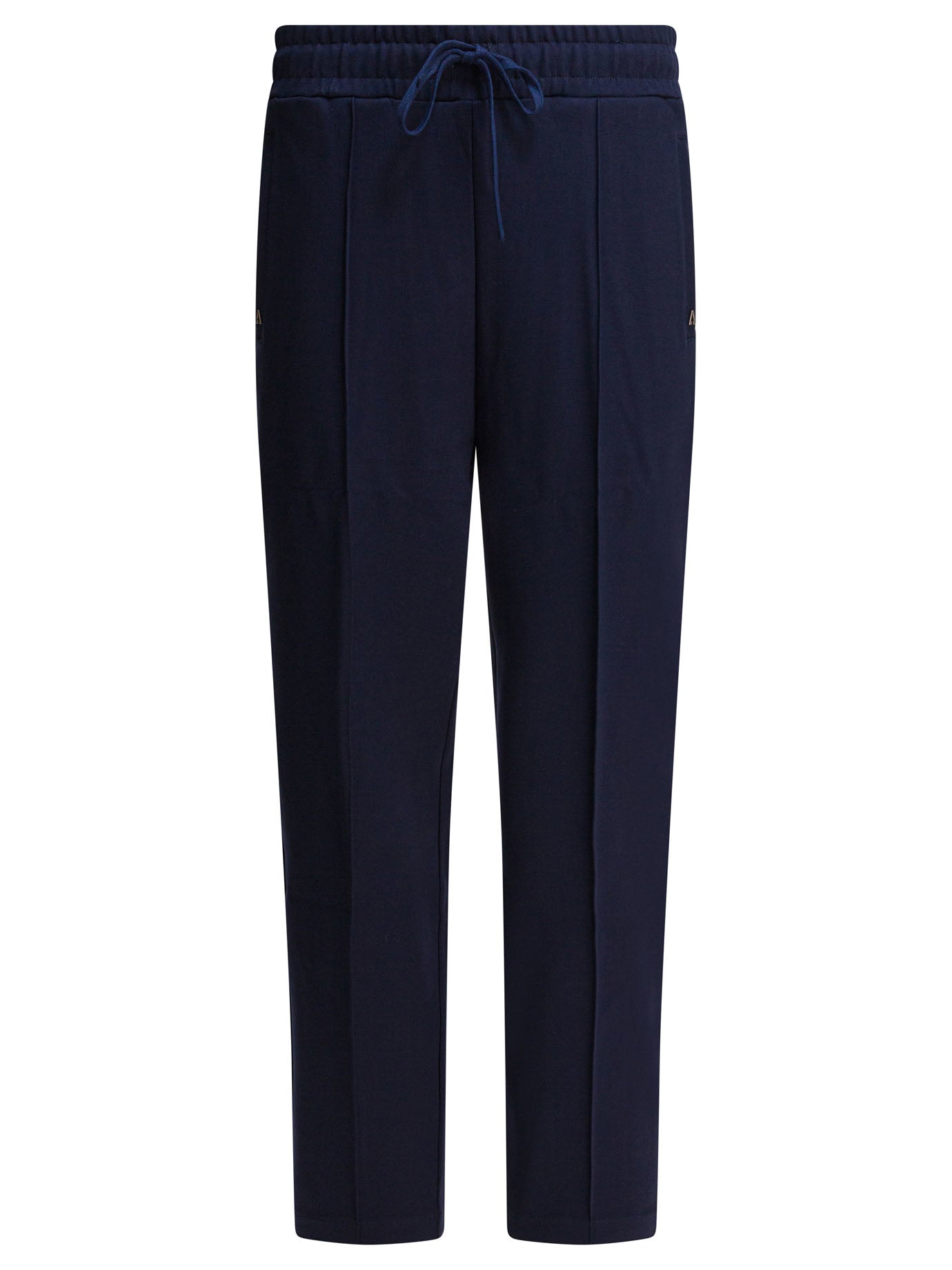 Blue Elastane Trousers
