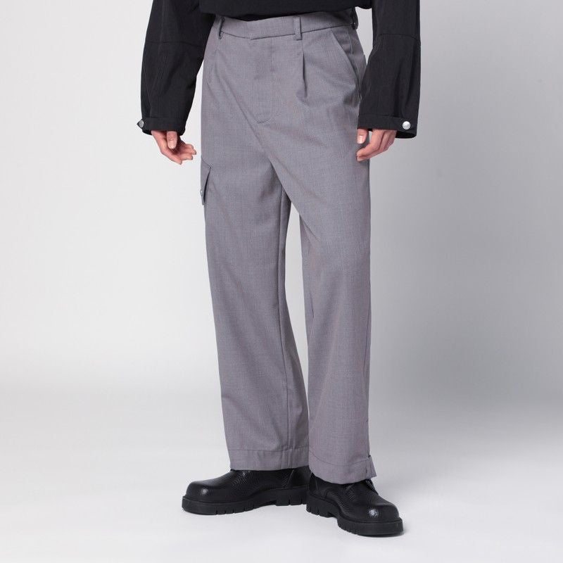 Peacemaker Grey Wool-Blend Trousers