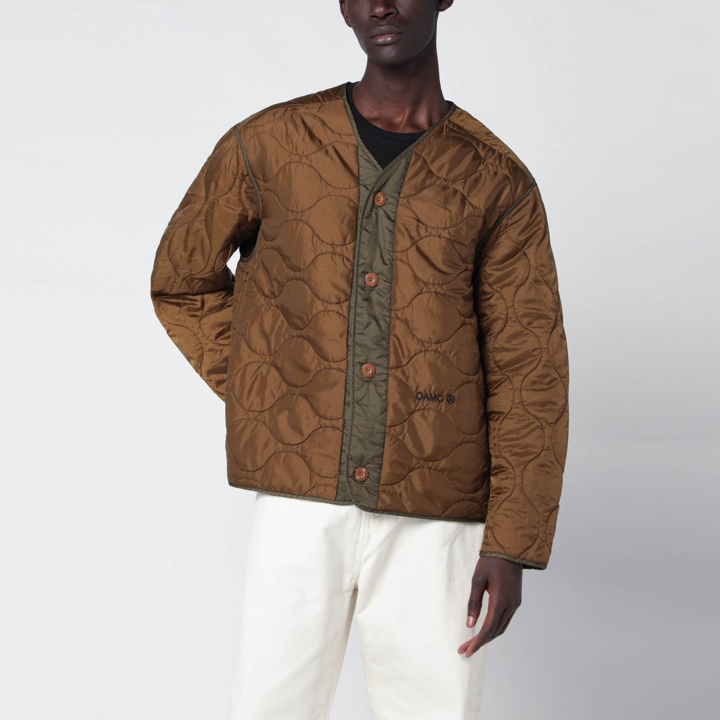 Beige Combat Liner Jacket