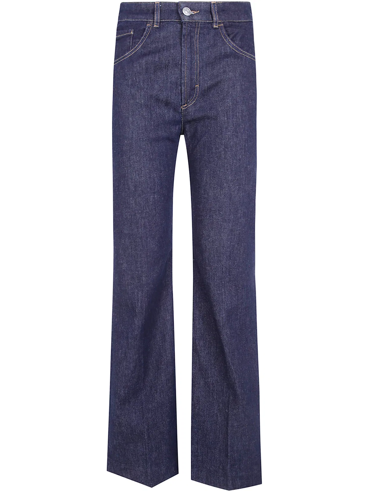 Cashmere Blend Wide Leg Denim