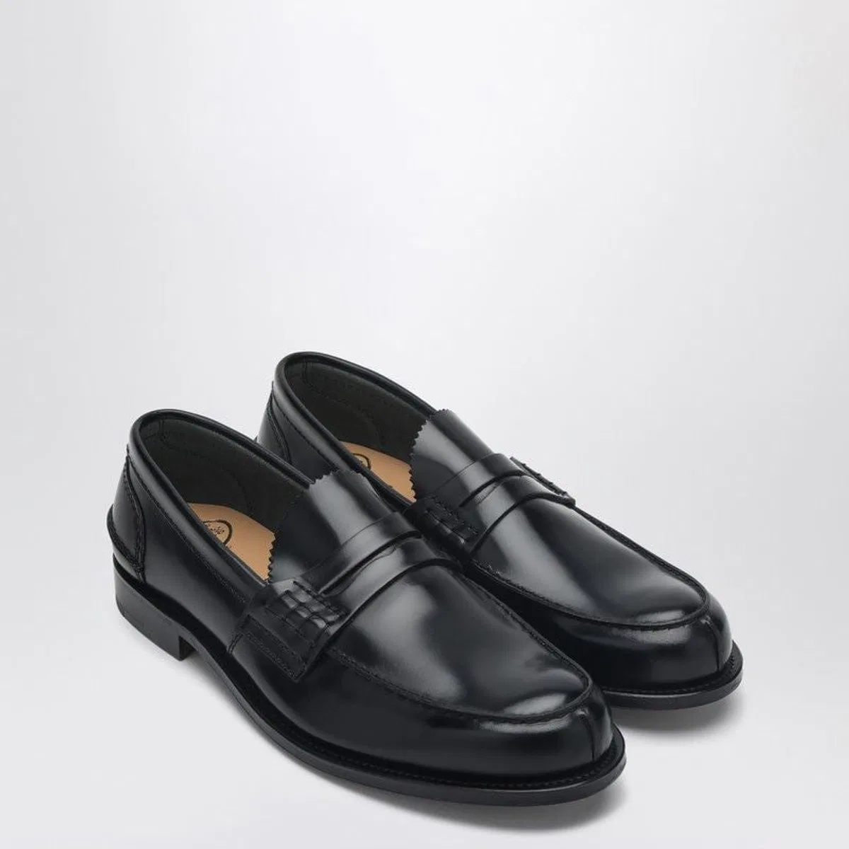 Church's Black Shiny Leather Pembrey Loafers