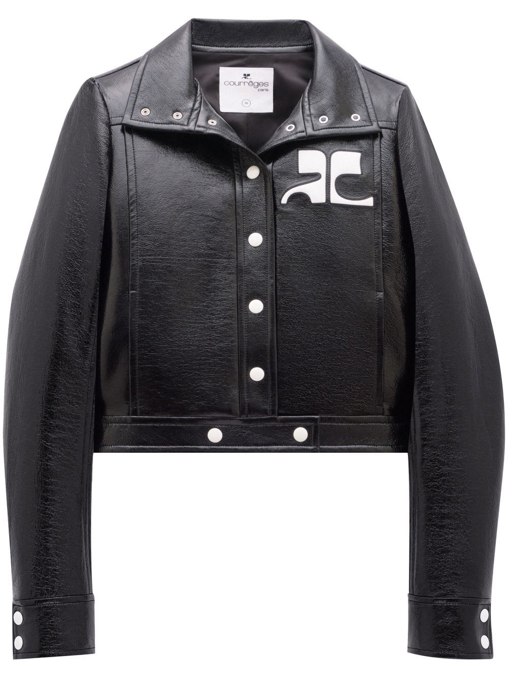 Courregès Black Vinyl Blazer