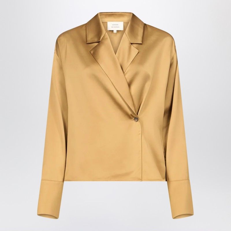 Ochre Satin Persia Blouse