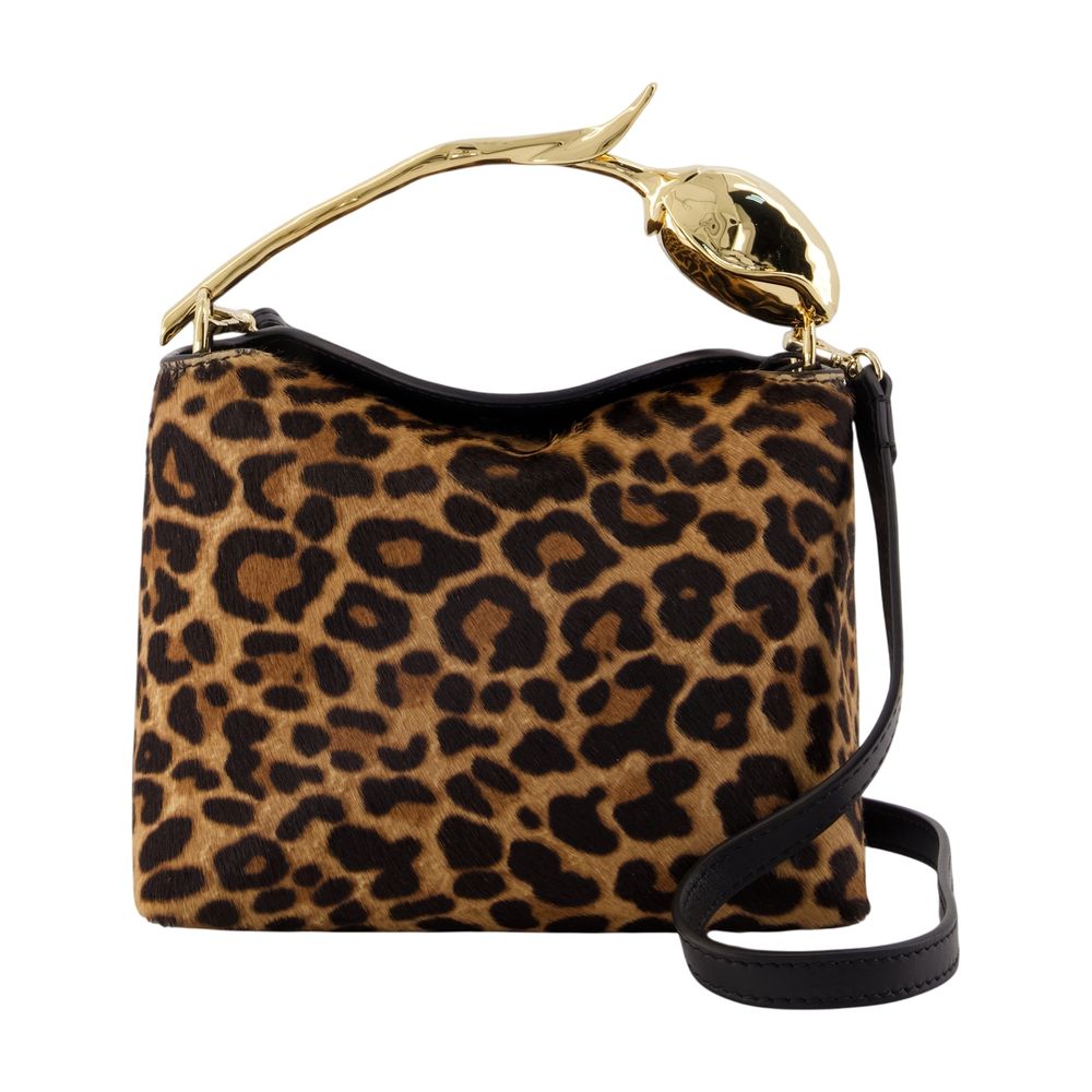 Mini Bloom Handbag - - Leather - Leopard Print