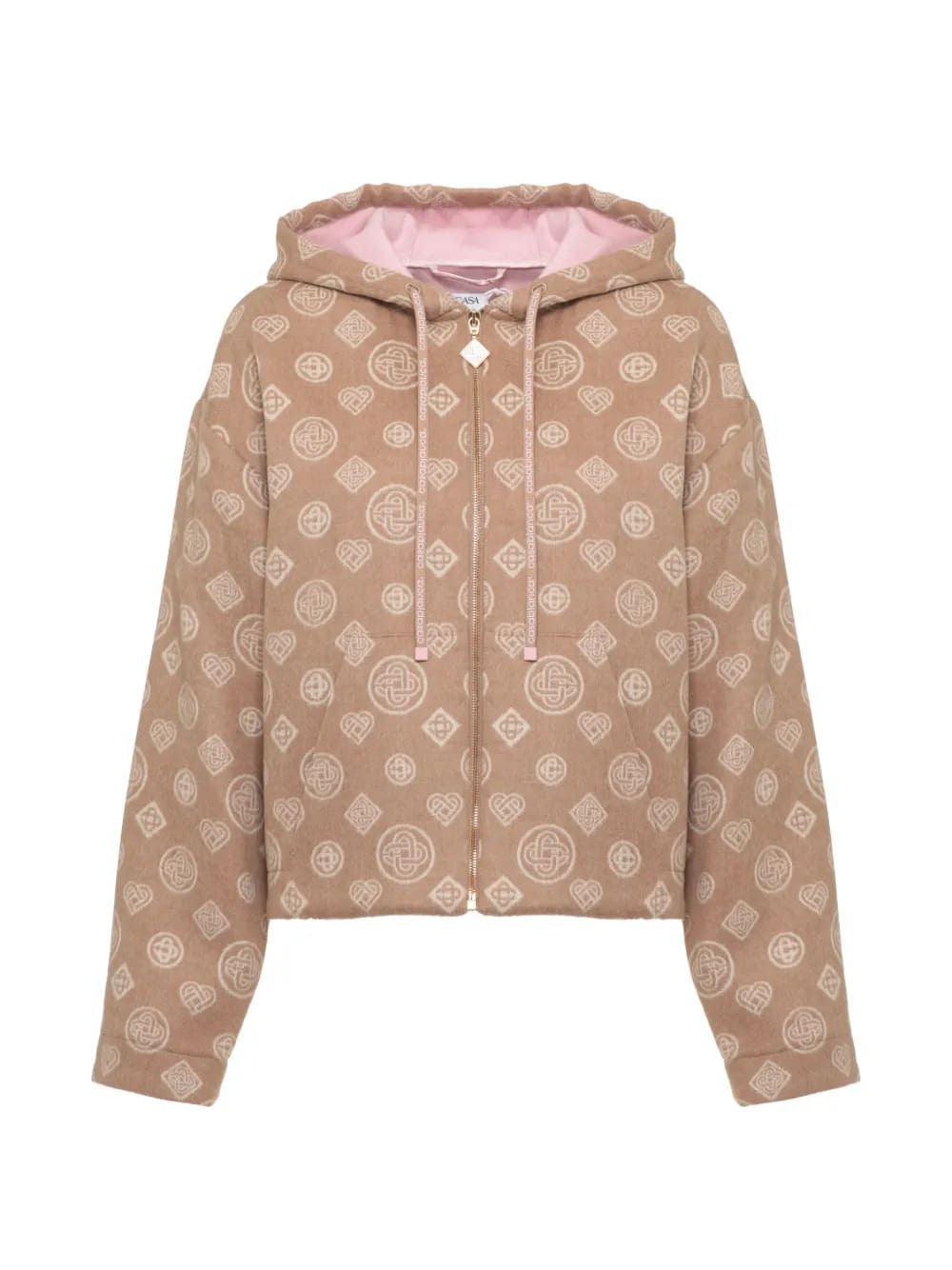 Monogrammed Wool Hoodie