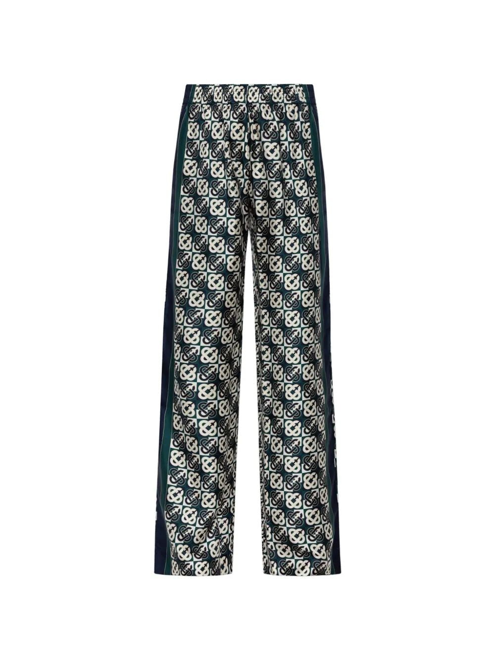 Monogrammed Printed Trousers