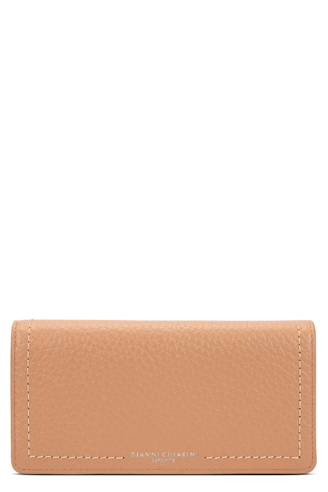 Gianni Chiarini Leather Wallet In Beige
