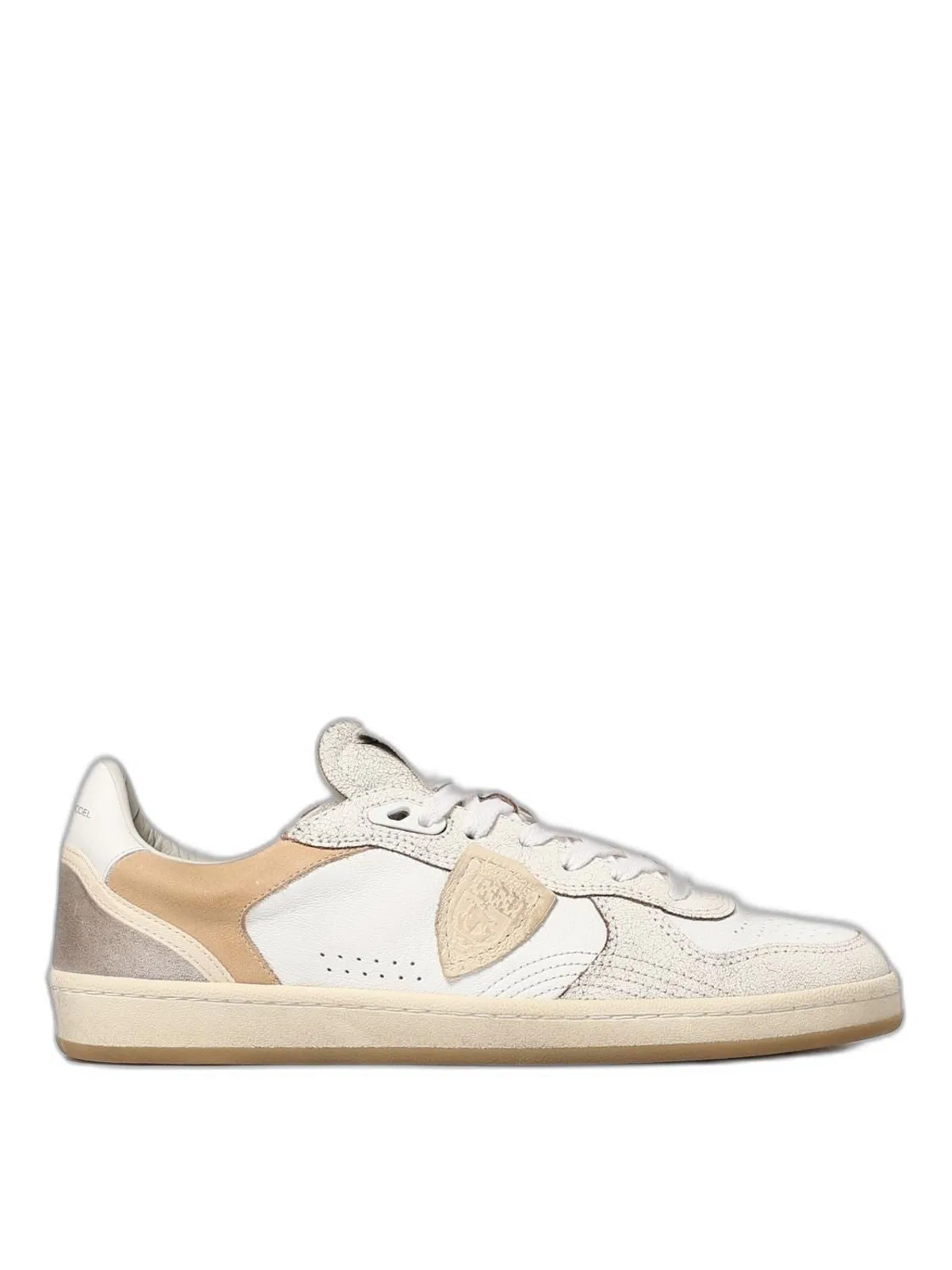 Philippe Model Paris White Grey Perforated Sneakers