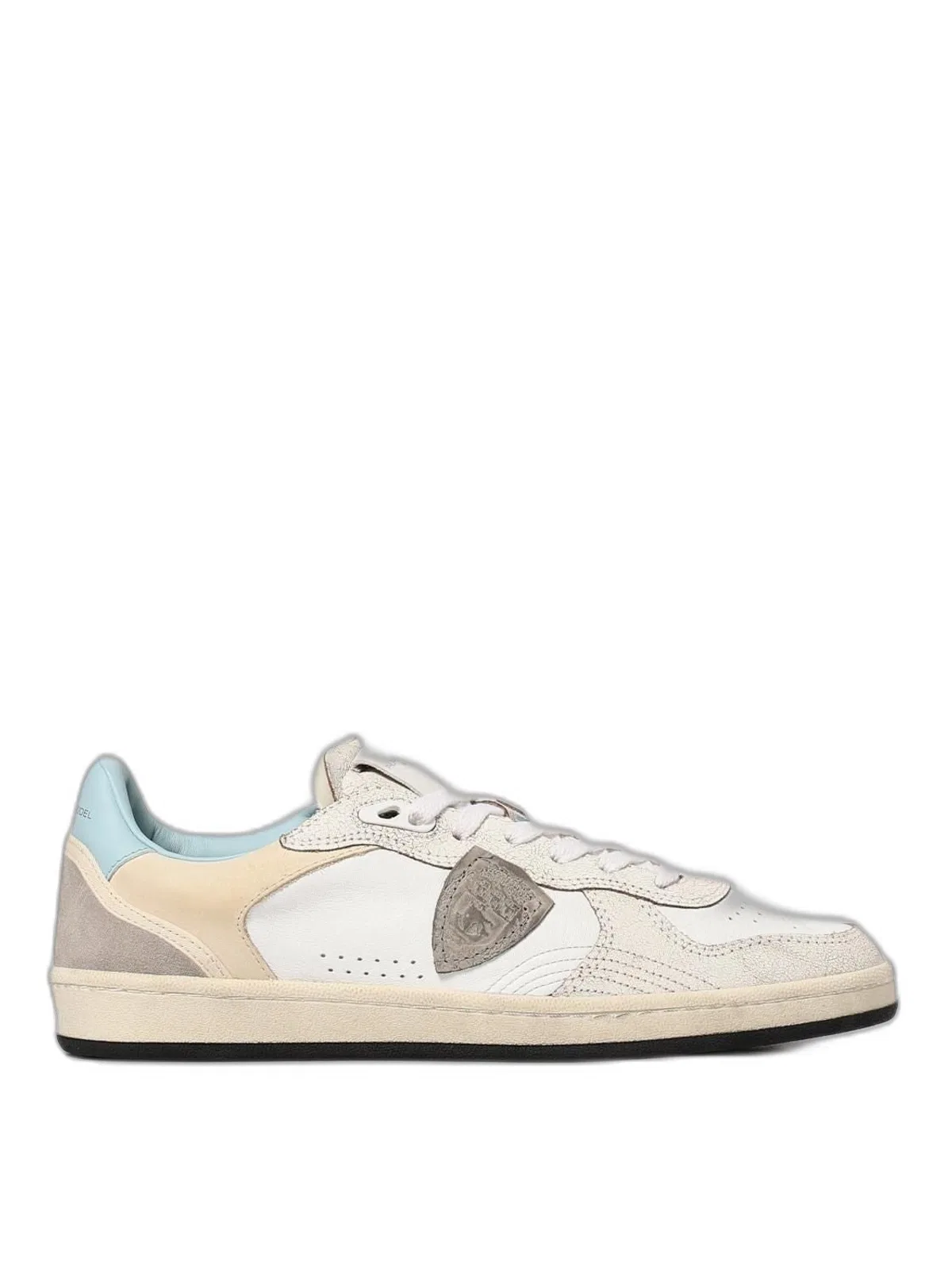 Philippe Model Paris White Contrast Panel Sneakers