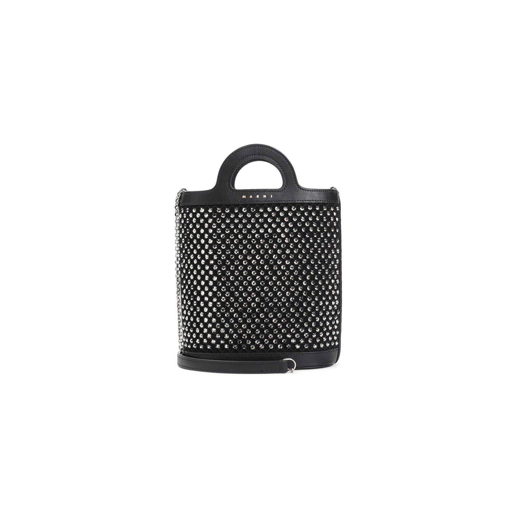 Embellished Mesh Nano Tropicalia Handbag