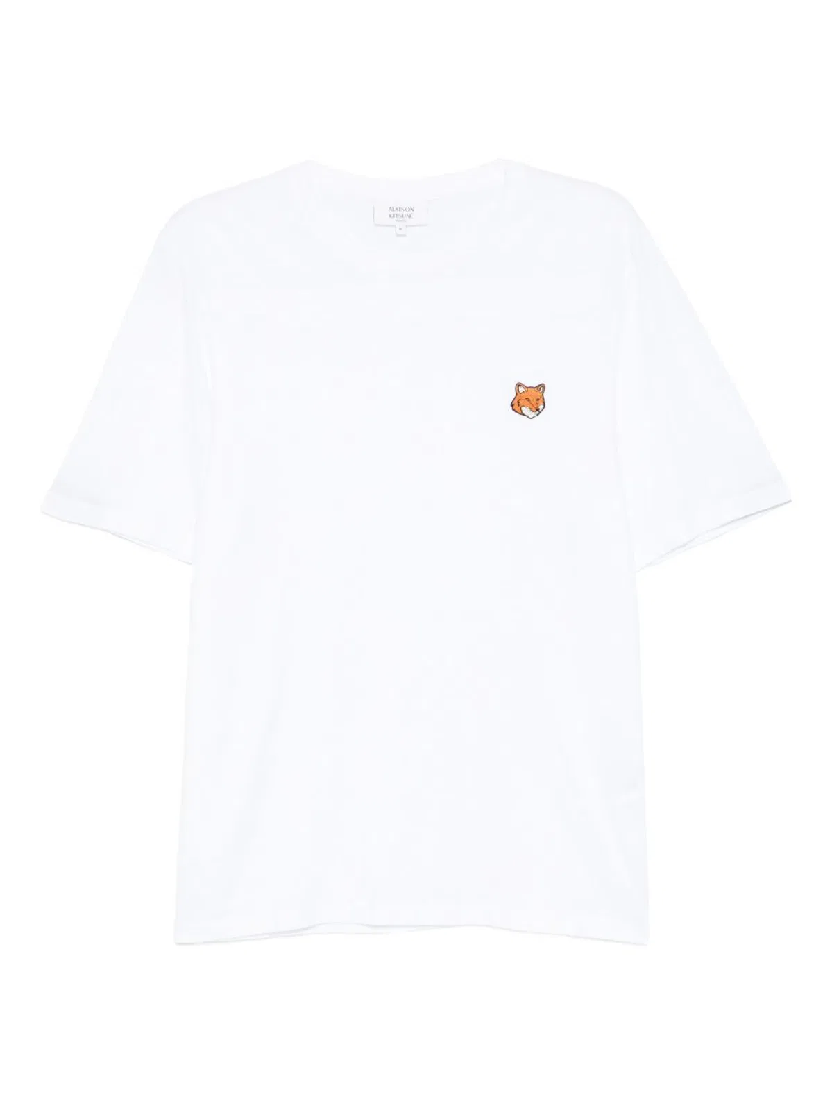 Maison Kitsuné White Cotton T-Shirt Polo