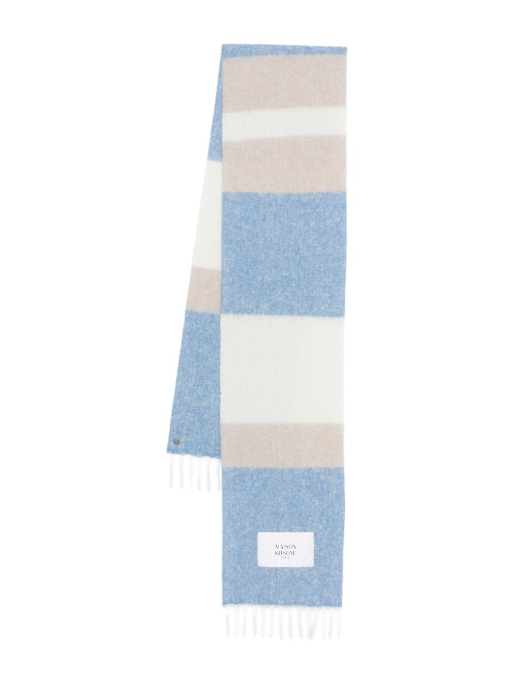 Maison Kitsuné Alpaca Striped Scarf