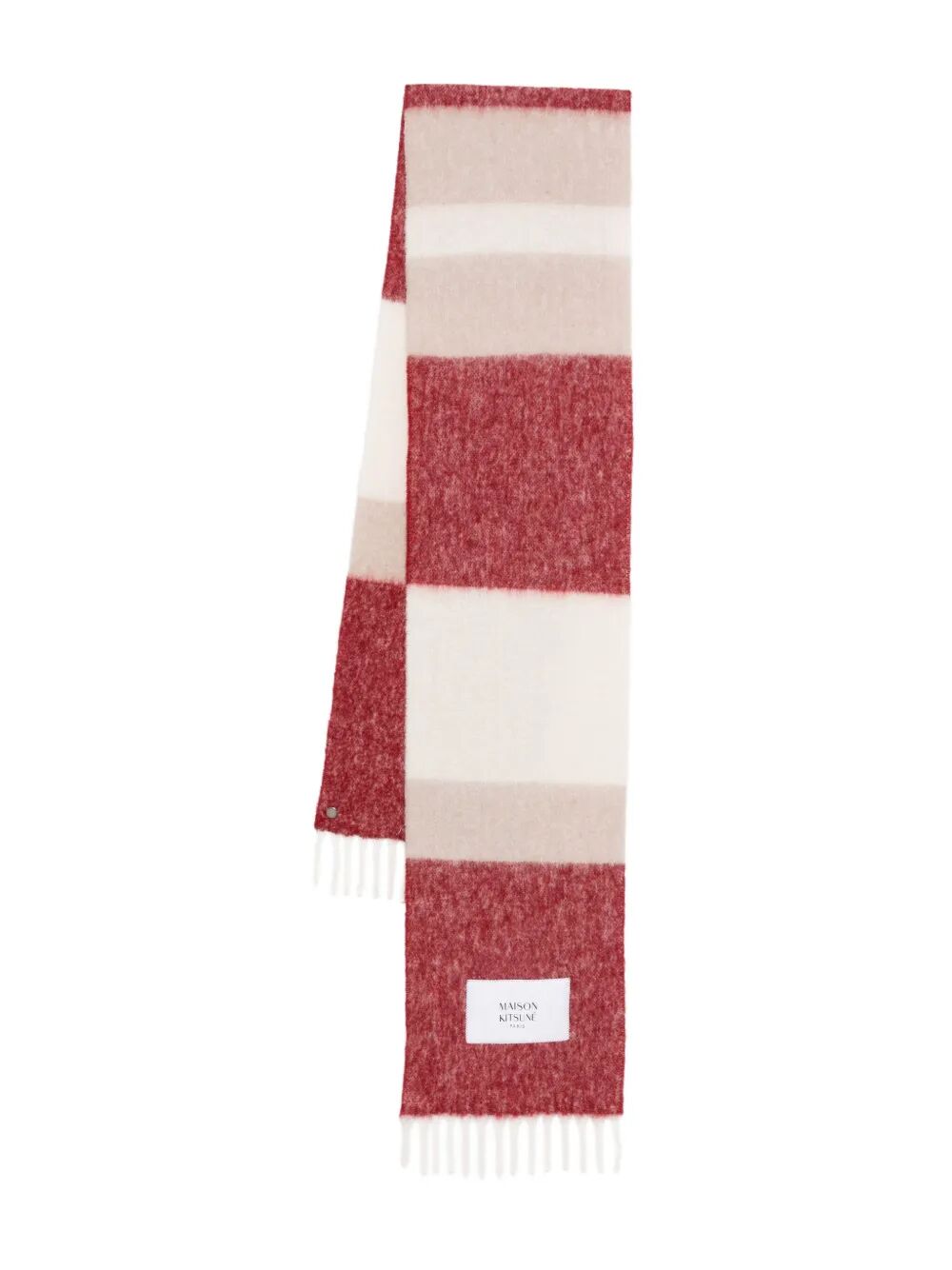 Maison Kitsuné Alpaca Striped Scarf