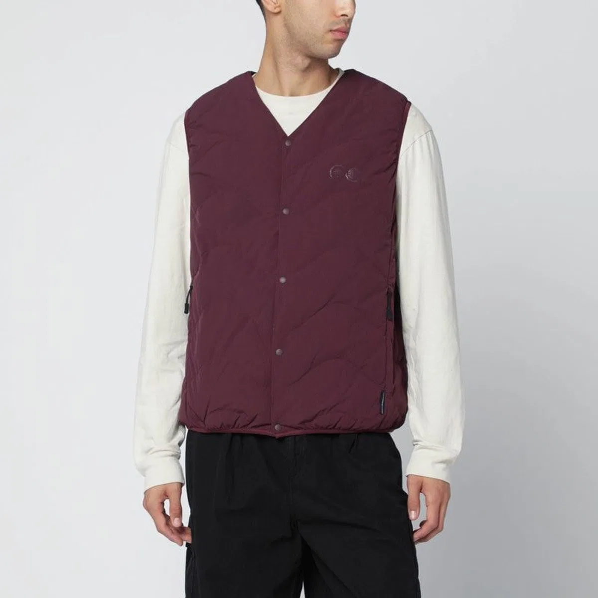 Winecolored Nylon Vest