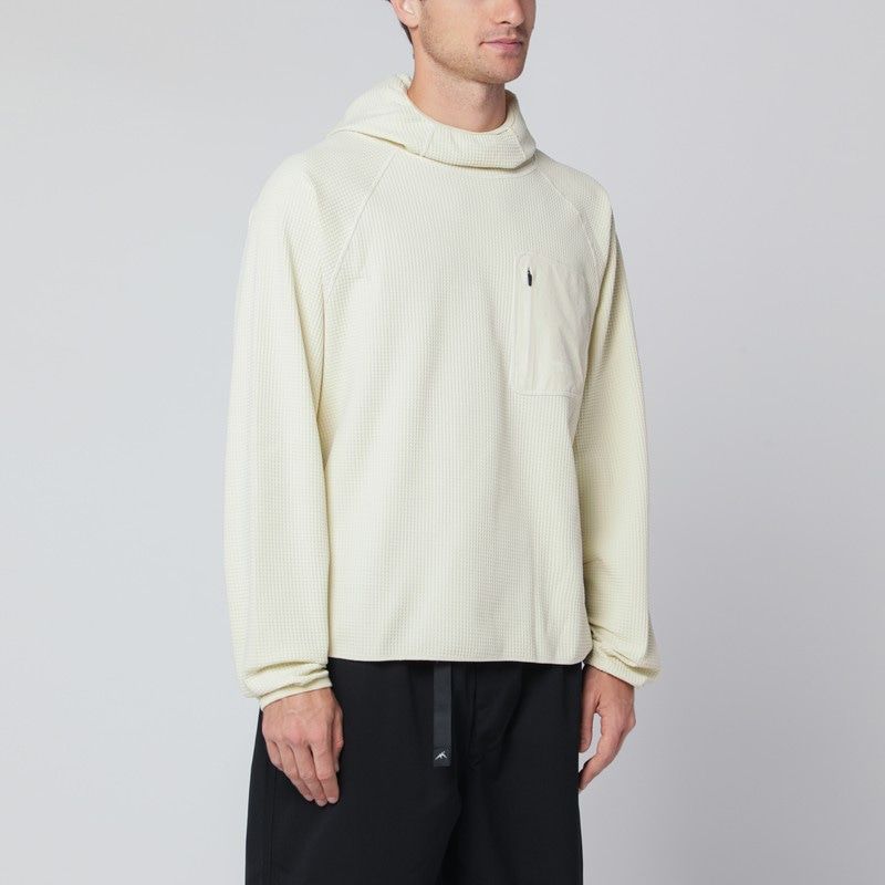 Creamcolored Sweatshirt With Builtin Balaclava