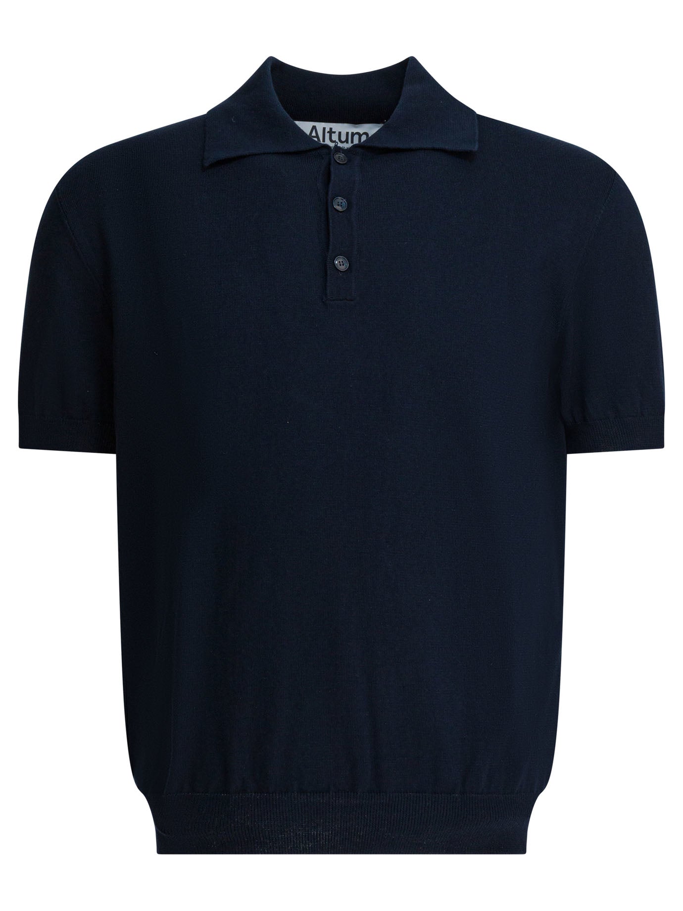 Navy Cotton Polo Shirt