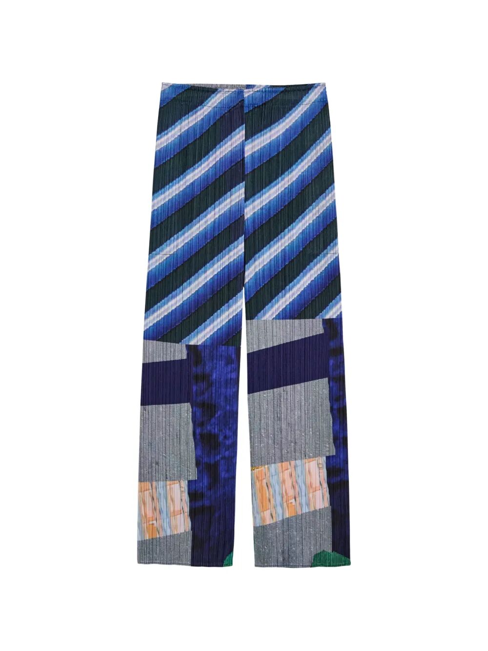 Pleats Please By Issey Miyake "City Collage" Trousers