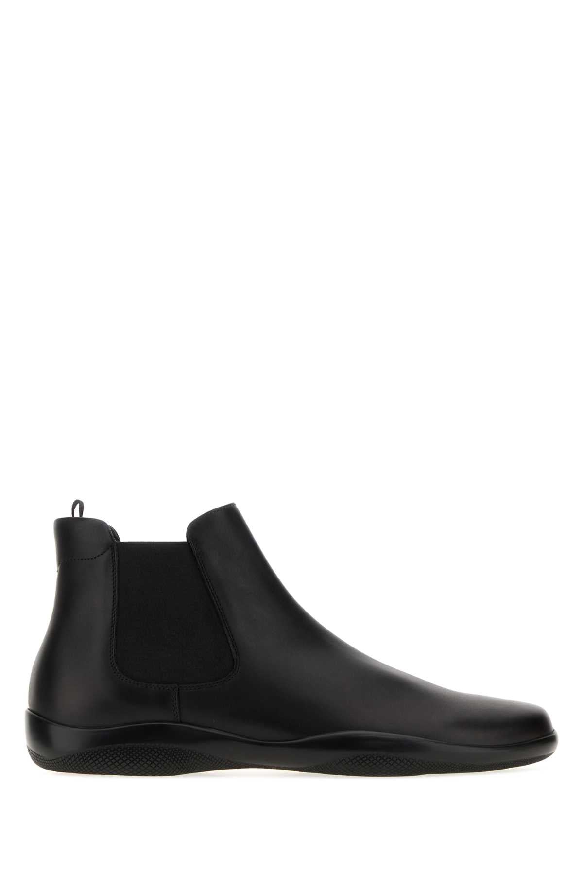 Black Leather Ankle Boots