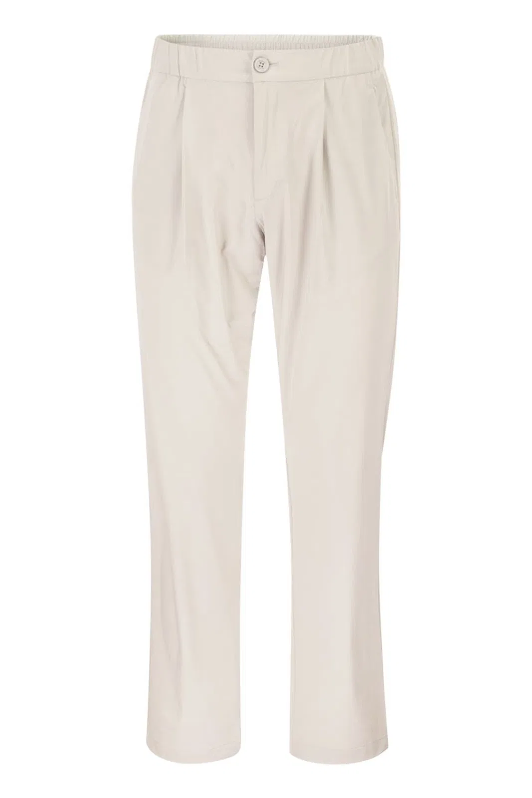 Stretch Techno-Nylon Jogger Trousers With Pleats