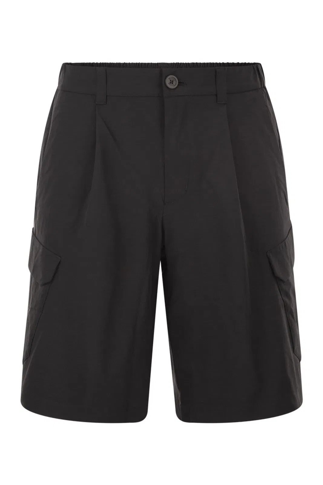 Technical Fabric Cargo Bermuda Shorts