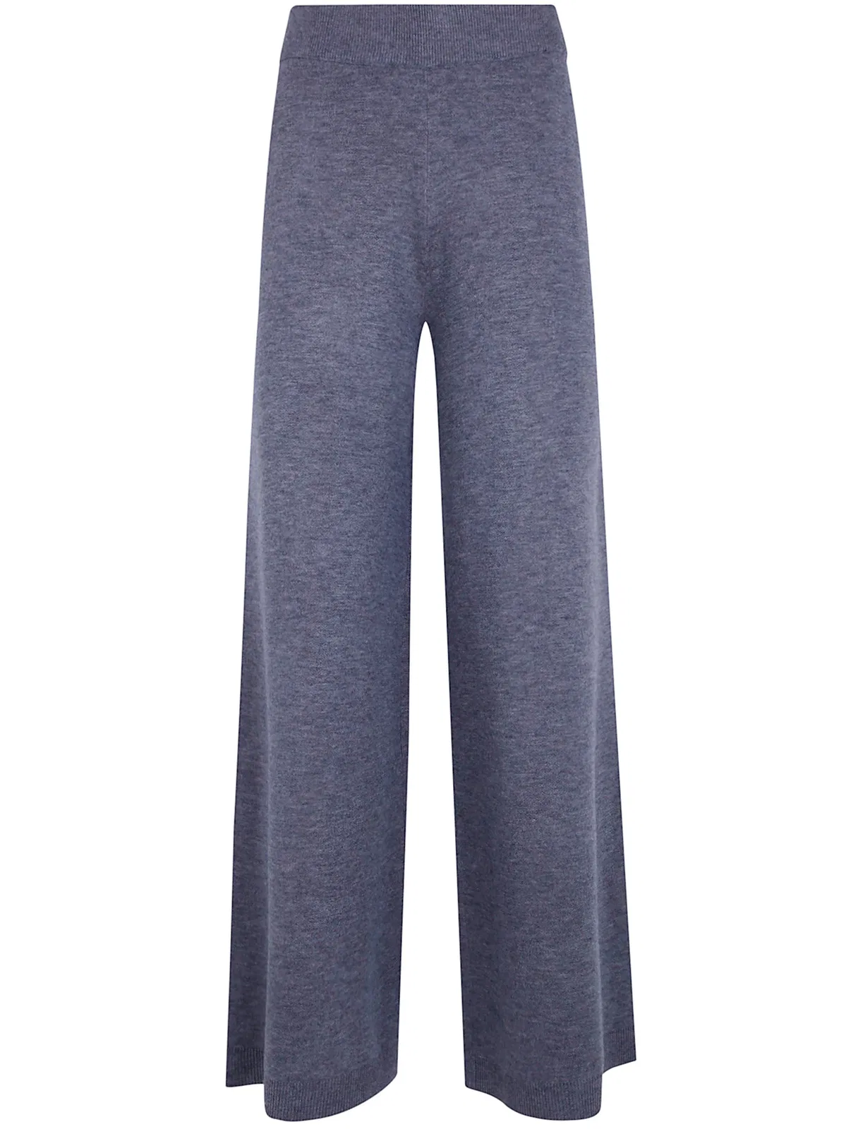 Seventy Wool Blend Wide Leg Trousers In Gray