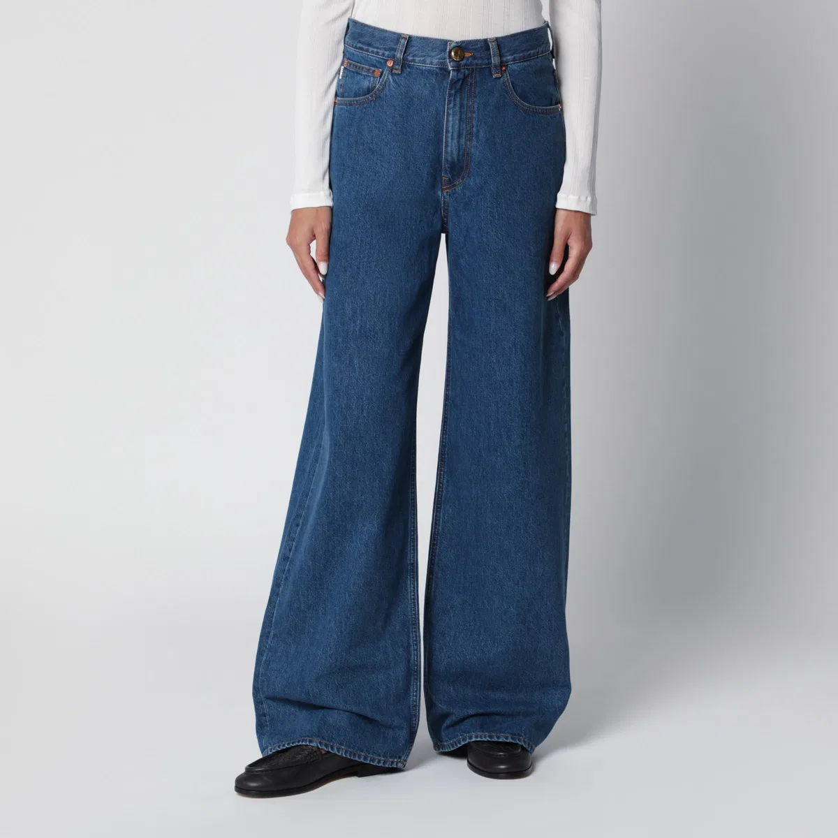 Blazé Milano Wide-Leg Blue Sapphire Jeans